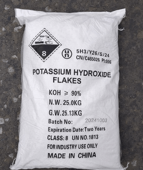 Factory Offer: 90%+ Potassium Hydroxide Flakes